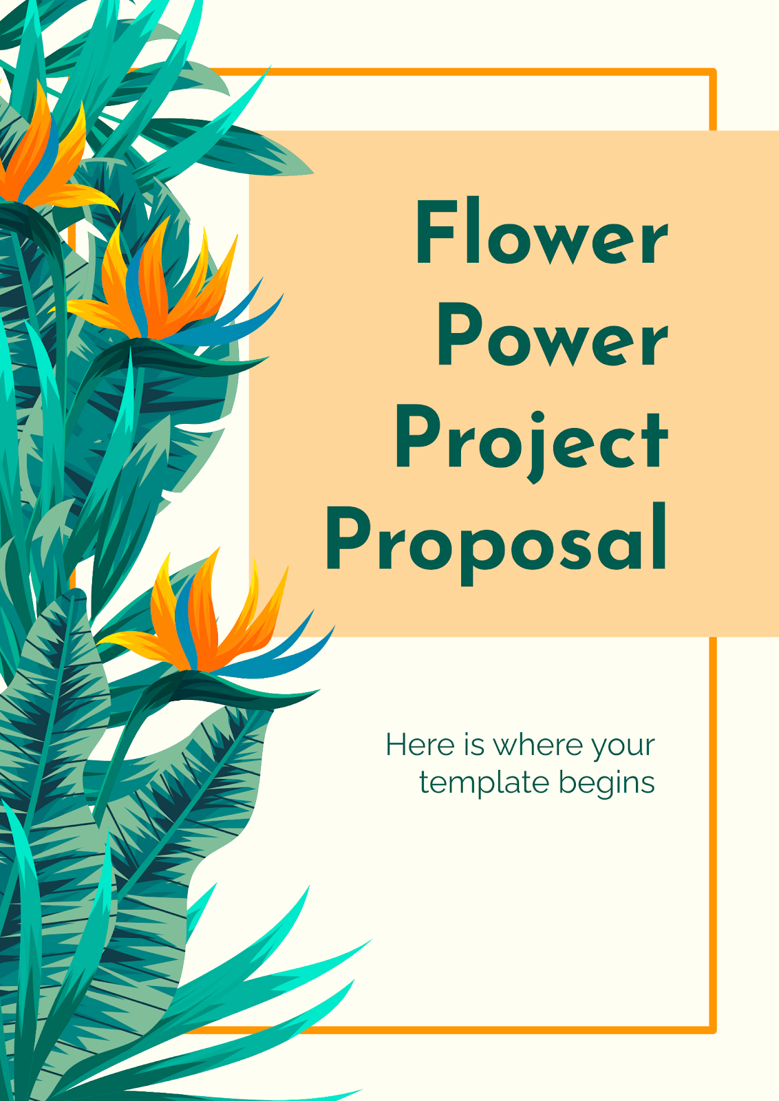 Flower Power项目提案PPT主题